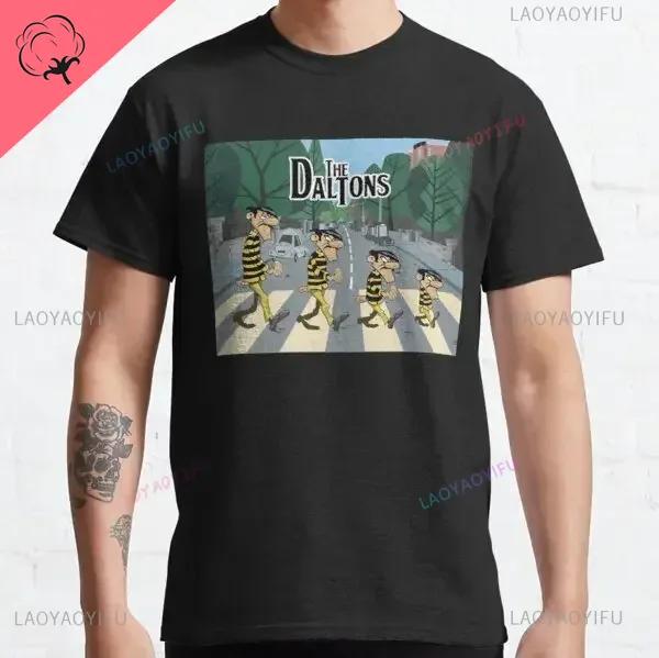 Kreslené tričko Lucky Luke Daltons Retro Tričko Grunge Pánské Oblečení Harajuku Anime Tričko Ropa Hombre Roupas Masculinas Trička