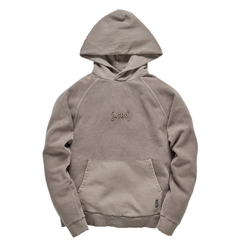 

Осень и зима новый однотонный флисовый свитер мужской бренд Tide большой размер пуловер с капюшоном уличный теплый топ модный 3XL коричневый