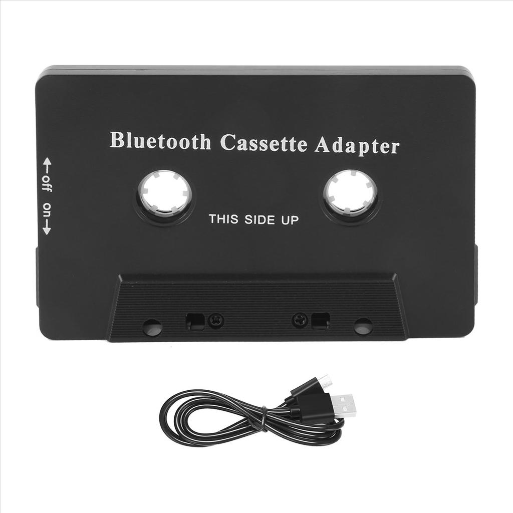 Universal Cassette Bluetooth 5.0 Audio Car Tape Aux Stereo Adapter with Mic for Phone MP3 AUX Cable CD PlayerABGI