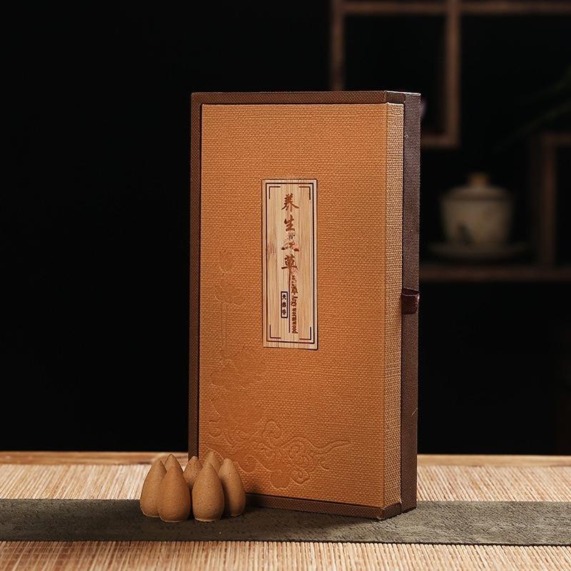 

Natural Backflow Incense Cones, Sandalwood Agarwood Aroma Incense, Air Freshener for Home Living Room Tea House Buddha Prayer zhi wu