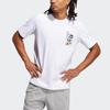 Adidas Adventurer Rook Basketball Printed Crew Neck Short Sleeve T-Shirt Men Tops White GP3438