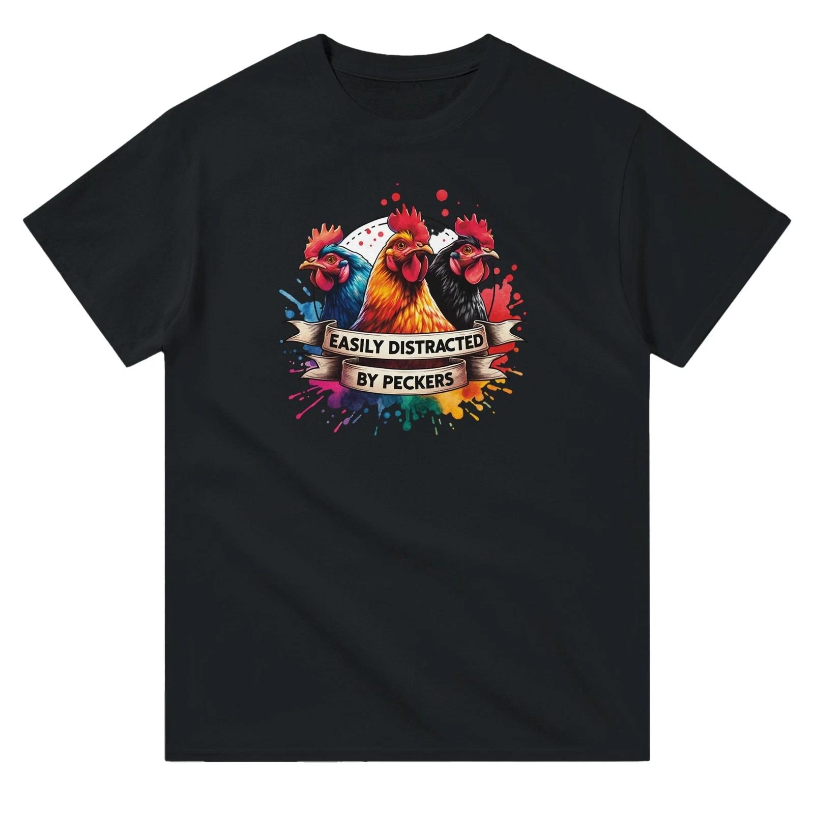 Easily Distracted By Peckers Heavyweight Cotton T-Shirt | Classic Fit & Durable XXXXL