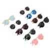 9pcs Oval Kids Sunglasses Reflective UV Protection Multi Colors Toddler Sunglasses Portable