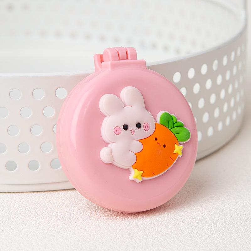 2-in-1 Mini Folding Cartoon Cushion Comb for Girls - Cute, Portable, Massage Air Cushion