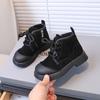 Kinder Stiefeletten Reitstiefel Mode Kinder Lässige Lederschuhe für Frühling Herbst Braun Schwarz Schnürschuhe