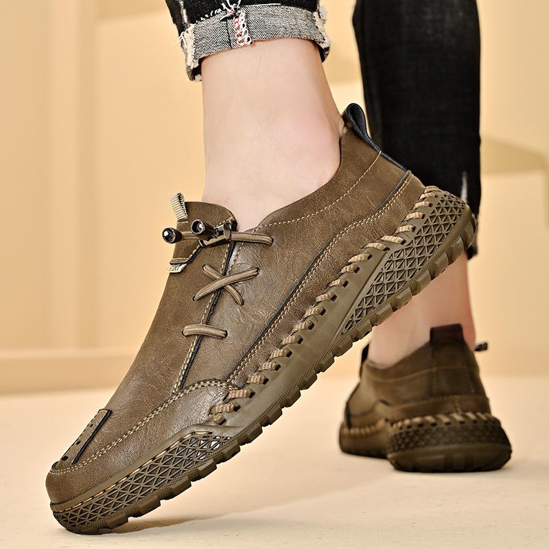 Autumn New Models Are Specially Designed for Popular Large-size Men's Casual Shoes, Leather Shoes, Fashion Handmade Shoes, and Men's Single Shoes.