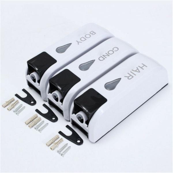 12oz Wall-mounted Liquids Soap Dispenser 1/2/3pcs Bathroom Soap Bottle Plastic Shower Gel Dispenser