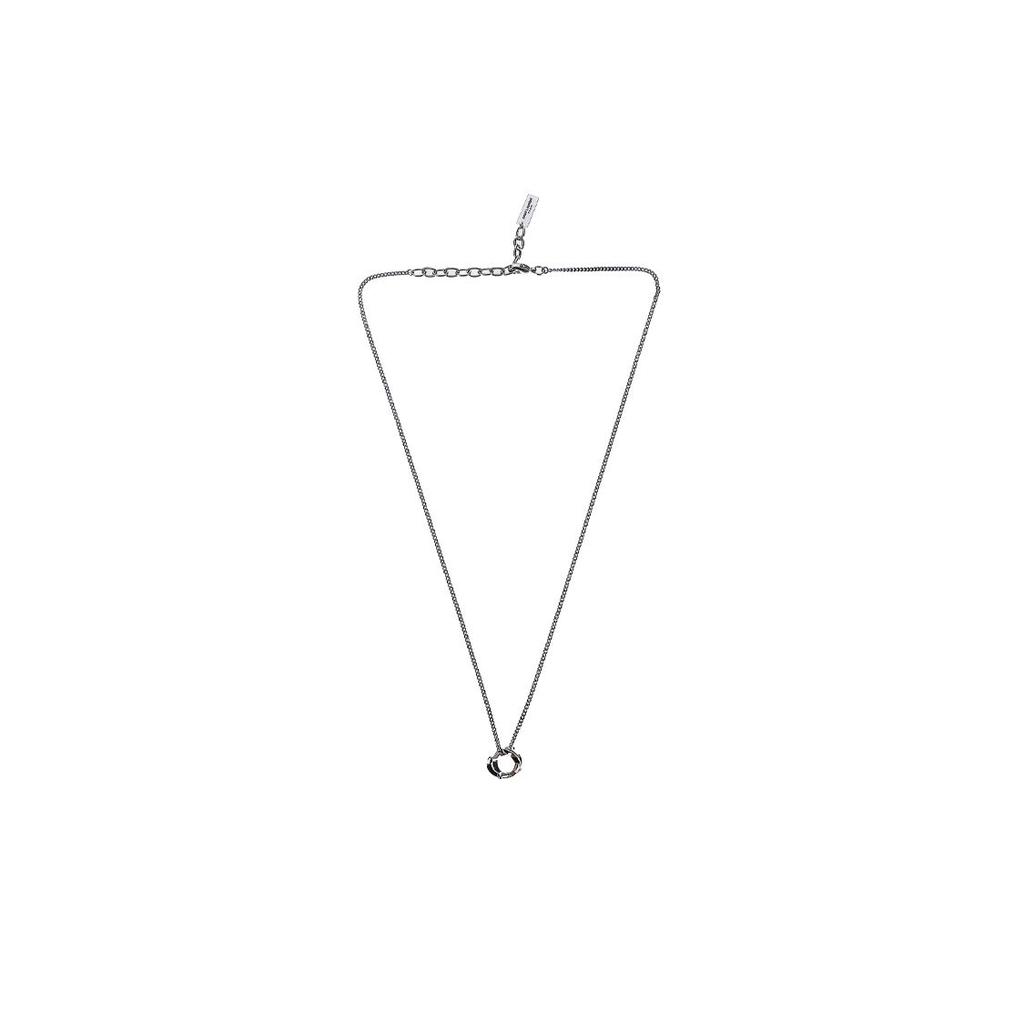 Saint Laurent Letter Twist Pendant Brass Necklace Unisex necklace 651779Y15008126