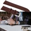 Correa de reloj universal de cuero PU ajustable para hombre y mujer, repuesto de 20 mm, marrón