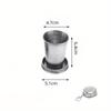1pc Mini Collapsible 75/150/250ml Alcohol Cup Stainless Steel Portable Outdoor Wine Cup Travel Wash Mug Practical Drinkware