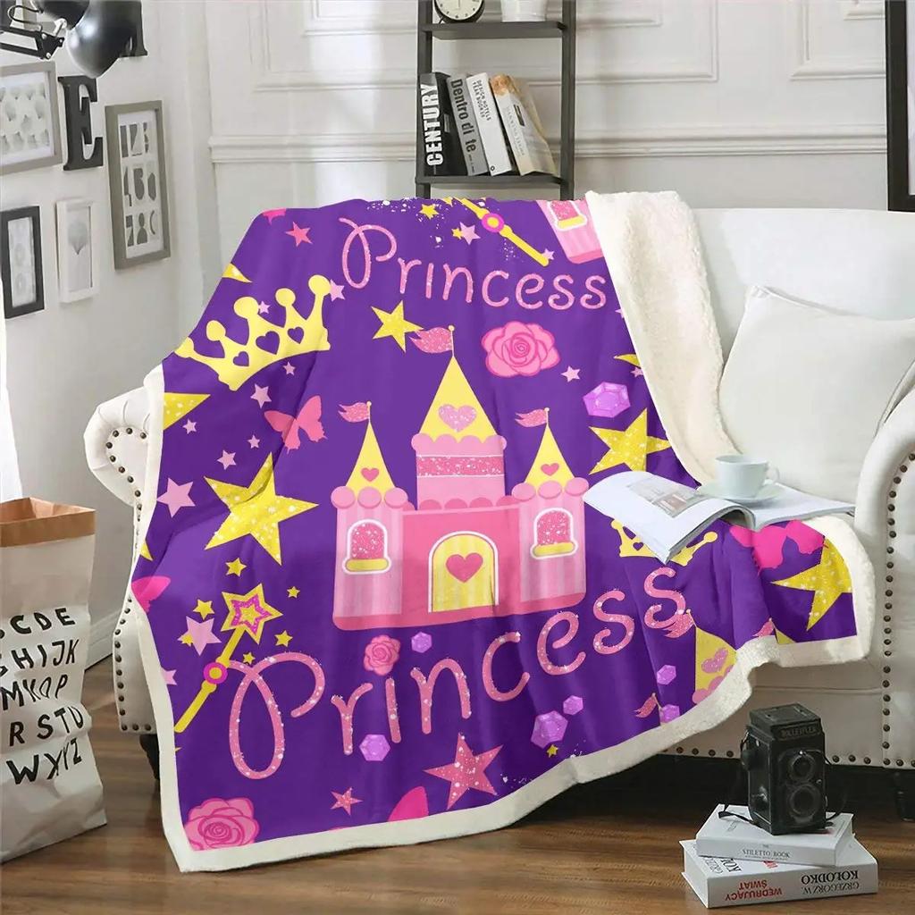 Guam Flower Hibiscus Decal Blanket Soft Warm Miniature Sherpa Flannel Blanket Blanket