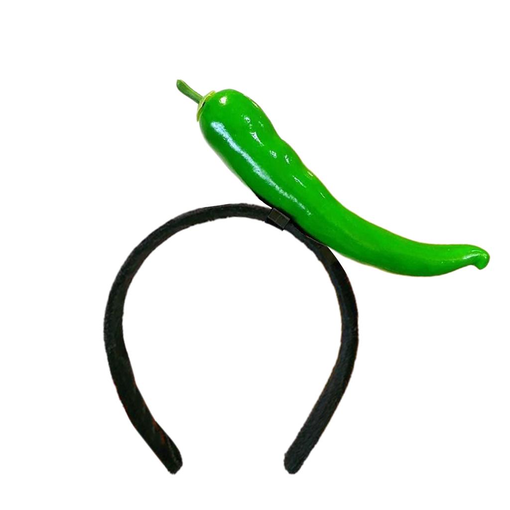 Novelty Knitted Headbands Stuffed Vegetables Hairbands Comfortable Costume Headpiece for Party Costume Accessory