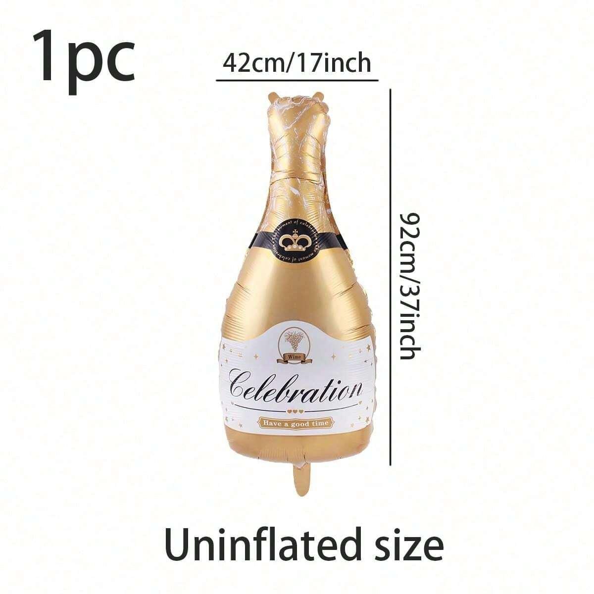 

1 шт., алюминиевый пленочный шар цвета шампанского, большой, для дня рождения, свадьбы, украшения для свадьбы, бокала для вина, алюминиевый шар из фольги 17x37inch