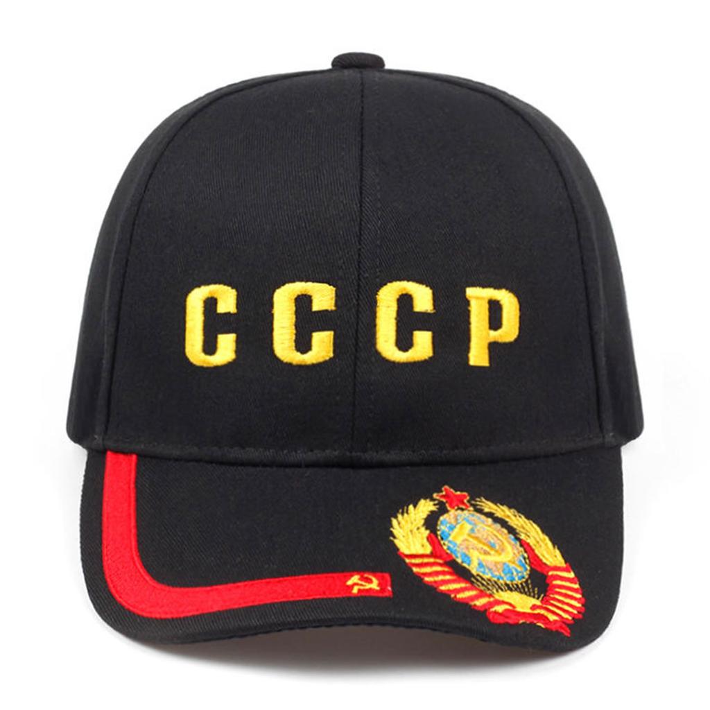 Hat Brim Emblem CCCP Baseball Cap Men's and Women's Casual Travel Hats Outdoor Sports Golf Hat Hiking Caps