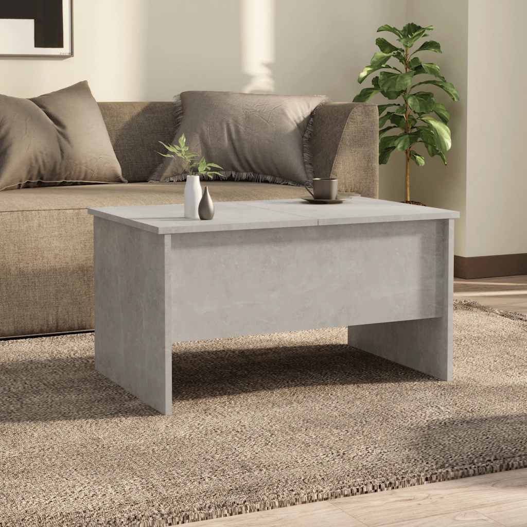 Vidaxl Couchtisch, Beton Grau, 80X50X42,5 Cm