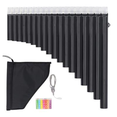 Panflöte Instrument 18 Pfeifen Tonart C Panflöte für Anfänger Lernen Lehren mit Tragetasche