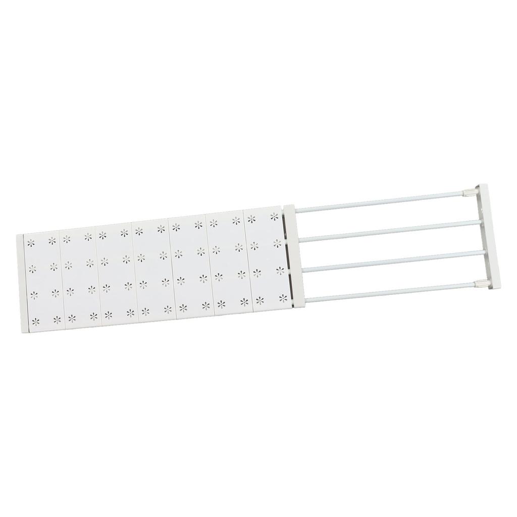 Wardrobe Partition Board Storage Extendable Rod Space Saving Layered Partition Board for Cabinet