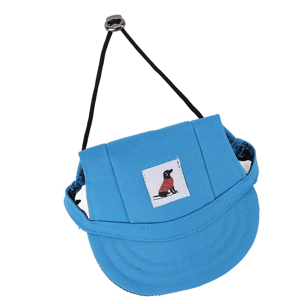 Pet Baseball Hat Adjustable Summer Stylish Dog Outdoor Sunbonnet with 2 Ear Holes for Outdoor Camping Travel
