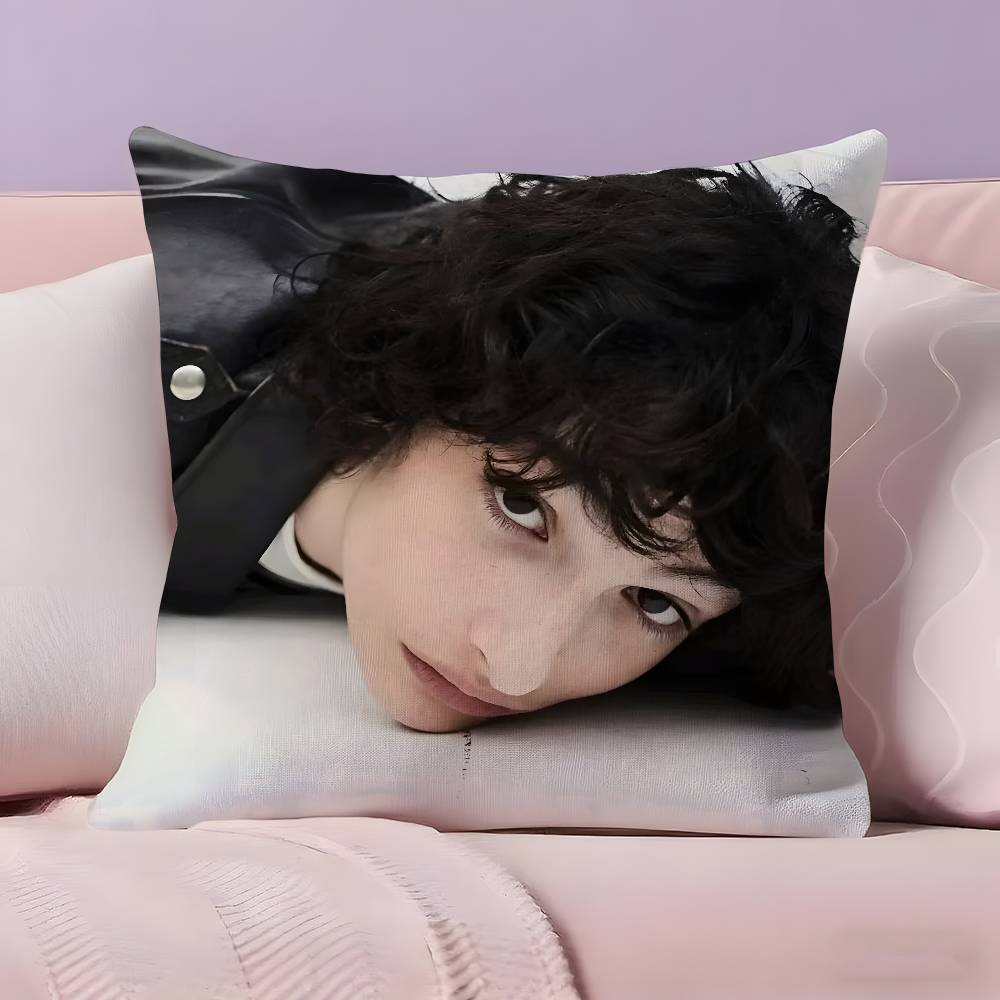 Famous Actor F-Finn W-Wolfhards Pillow Case Ultra Soft Skin Friendly Fabric Cloud Like Comfort & Concealed Zipper