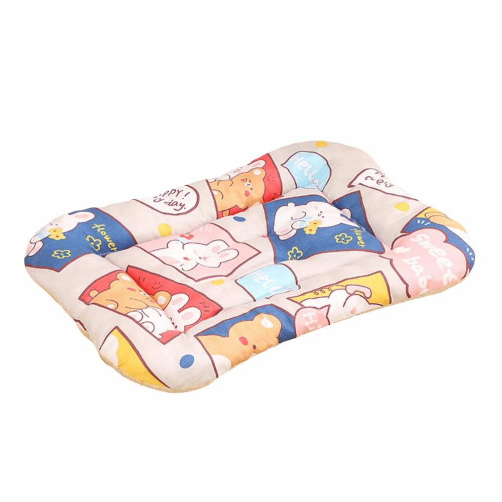 For Small Animal 43*35cm Pet Mat Breathable Comfortable Dog Mat Soft Print Design Cotton Pad All Seasons