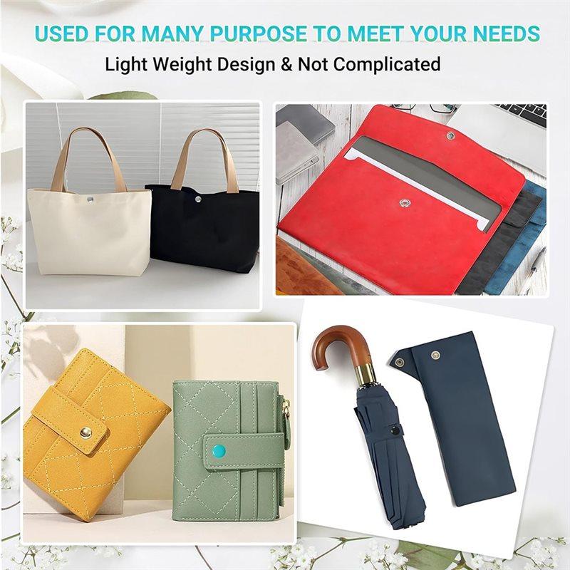 ABWR-Sewing Snaps In 10 Colors Metal For Fabric Solid With Fastener Pliers Tool Kit For DIY Craft Clothing Projects