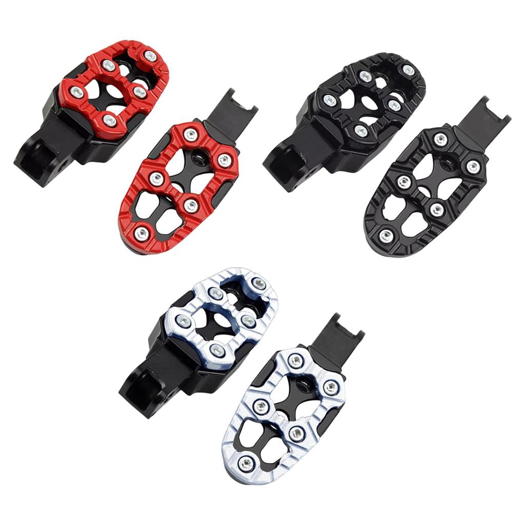Generic Motorcycle Foot Pegs, Motorbike Footrests Replacement, Easy to Install Spare Parts Motorcycle Foot Rests Pedals