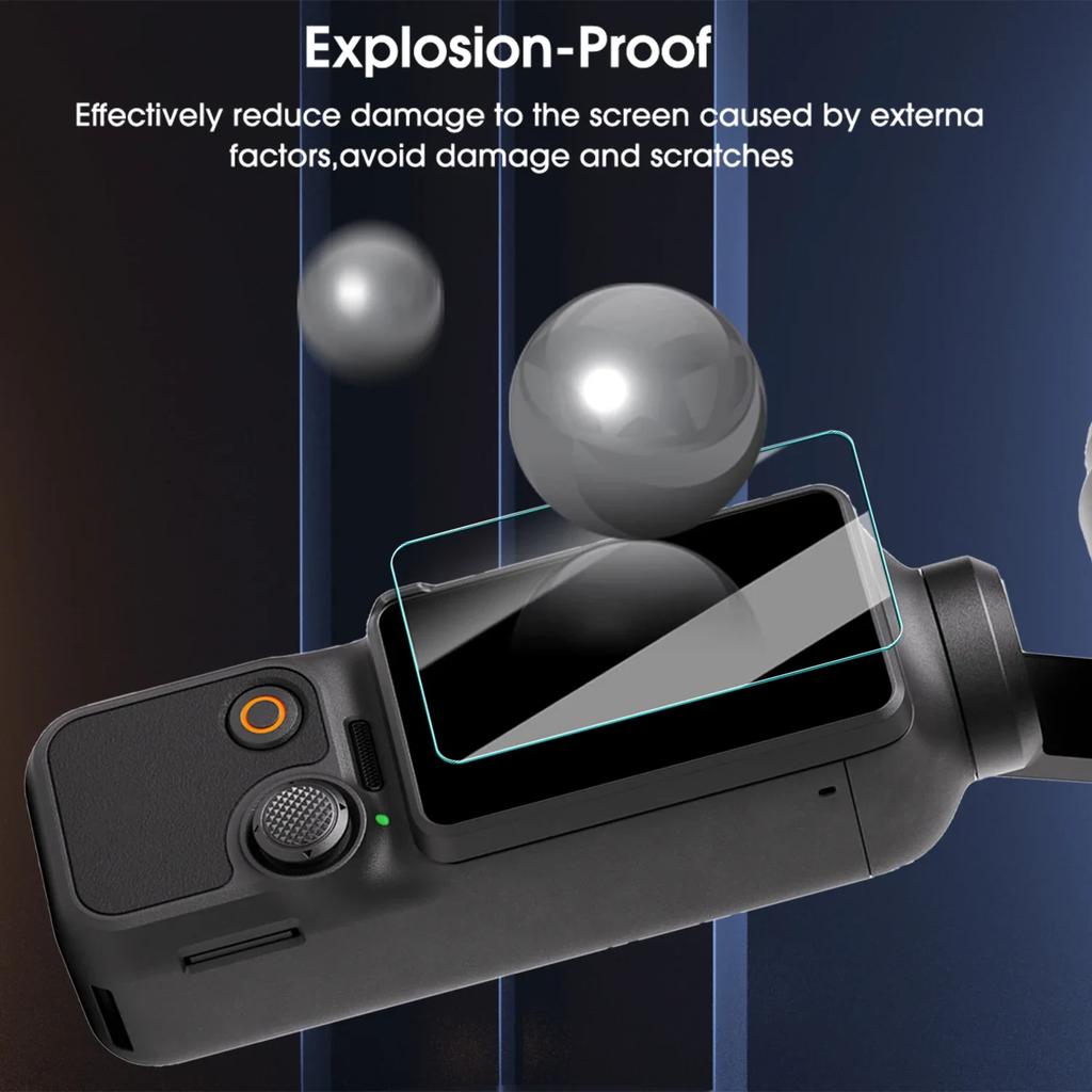 1/2/3Sets Tempered Glass For DJI OSMO Pocket 3 Lens Screen Protector Easy To Inatall AR Protective Cover Camera Film For Pocket2