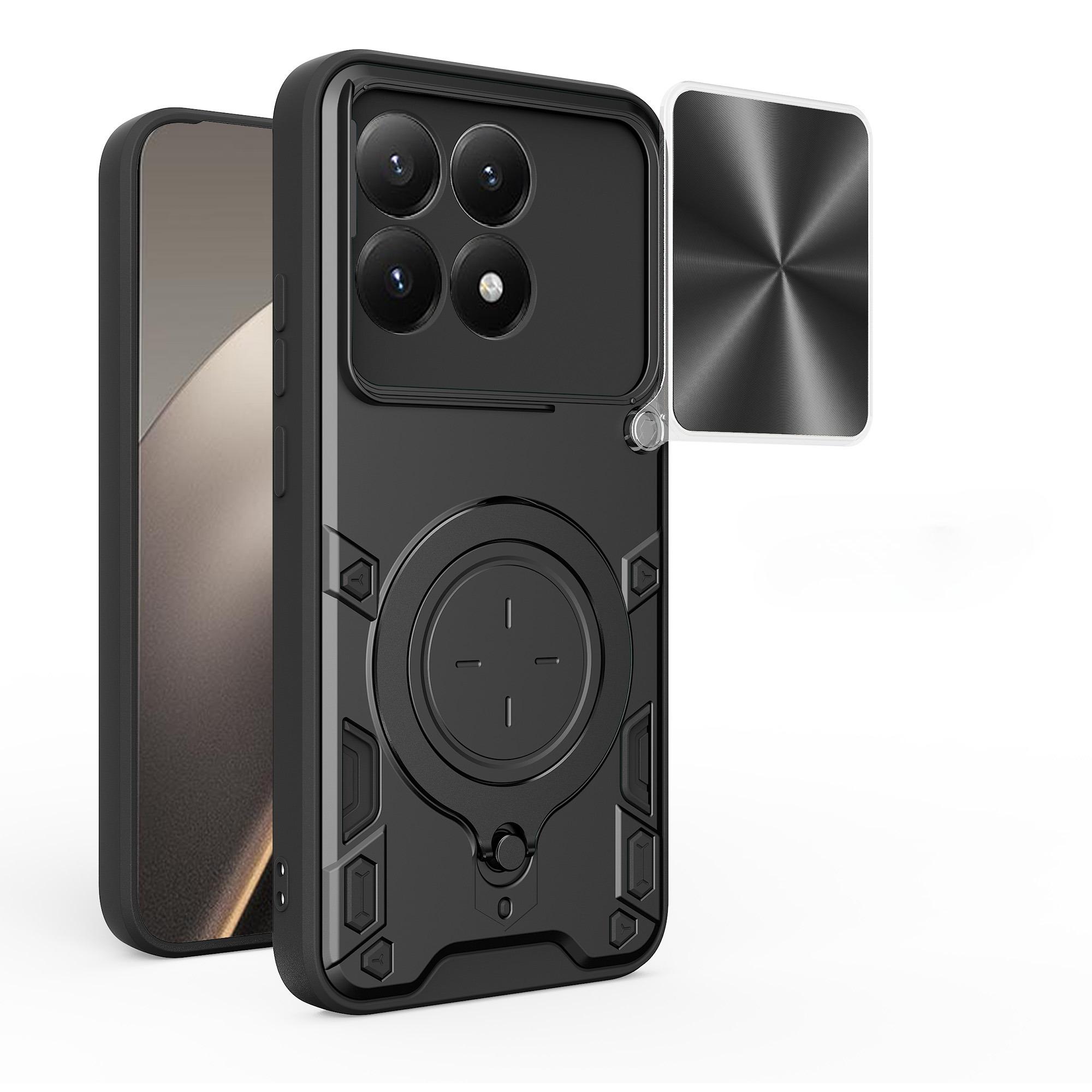 

Rugged Protective Kickstand Cover Case for Xiaomi 15T Pro 5G 14T 12T 13T 11T Pro Xiaomi15t Mi 15t Xiaomi 15T чорний