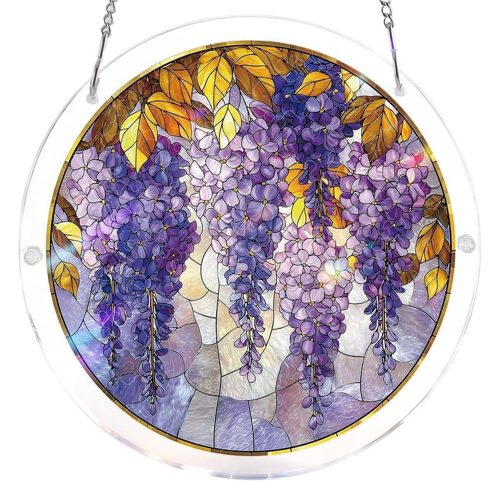 Acrylic Puzzles Toy Double Sided Sun Catcher Acrylic Puzzles DIY Creative Jigsaw Puzzle Pendant for Women Men Mom Birthday Gift