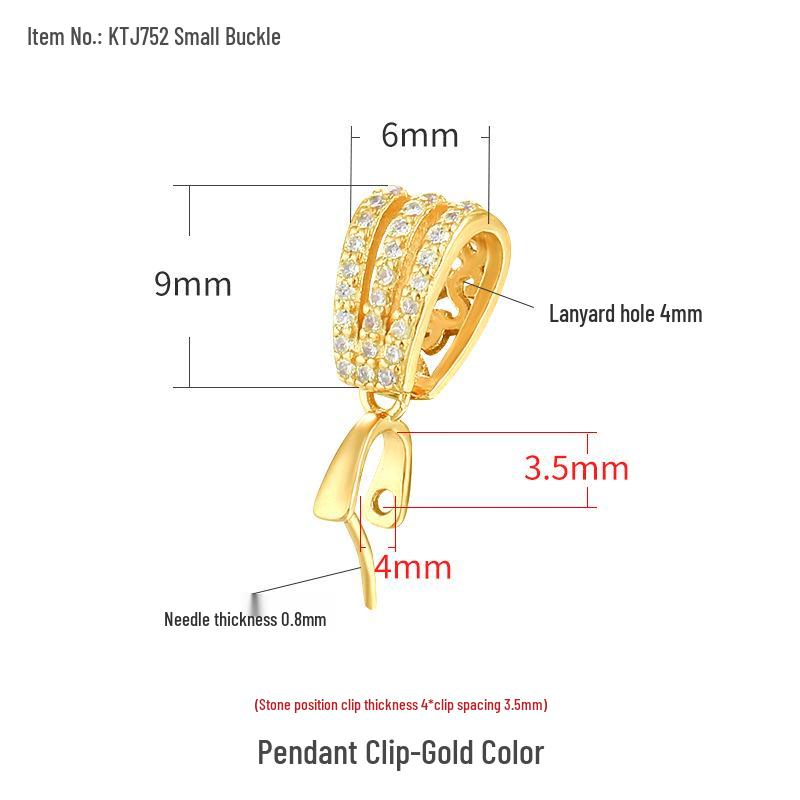 

S925 Sterling Silver Amber Jade Buckle Pendant