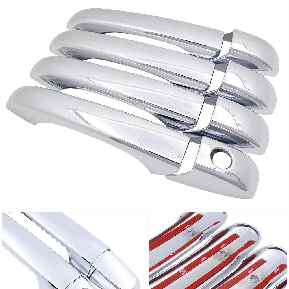 For Dodge Grand Caravan MK5 2008~ Chrome Door Handle Cover Trim Catch Set Car Styling Accessories 2009 2010 2011 2012 2013