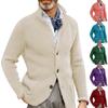  And Winter Men's Fashion Loose Cardigan Warm Lapel Hooded Jacket Sweater