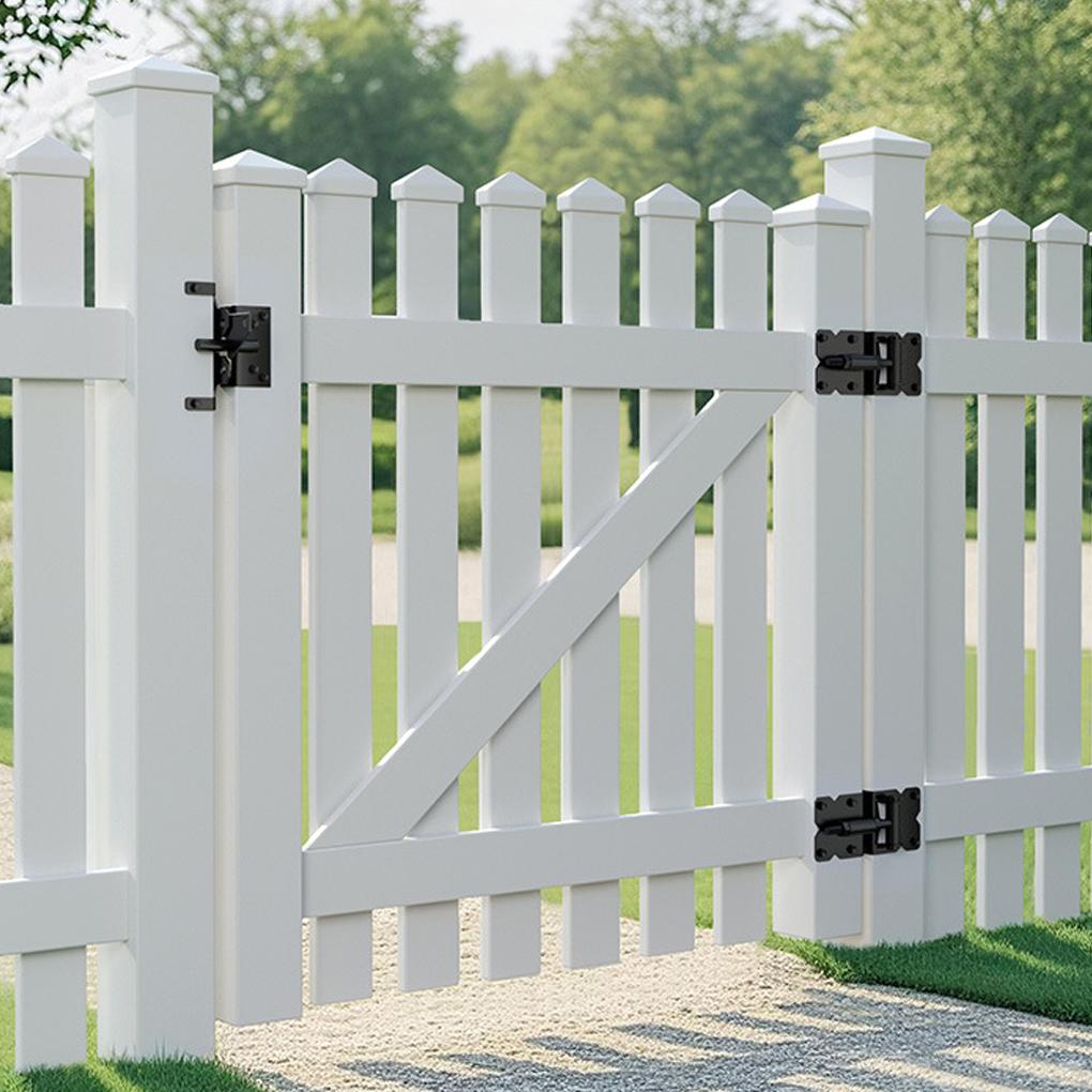 Quick Pin Door Bolt Automatic Latch Gate Lock Post Mount Bolts Heavy Duty Spring Steel Gravity Locking For Outdoor Fence Posts