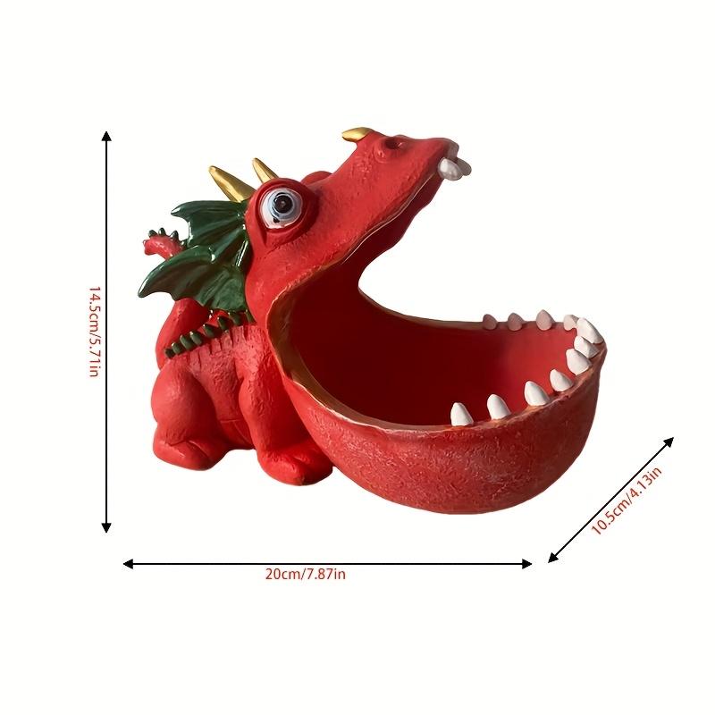 Dinosaur Candy Dish Resin Statue for Home & Office Decor, Perfect for Christmas ,Halloween, Versatile Indoor/Outdoor Use