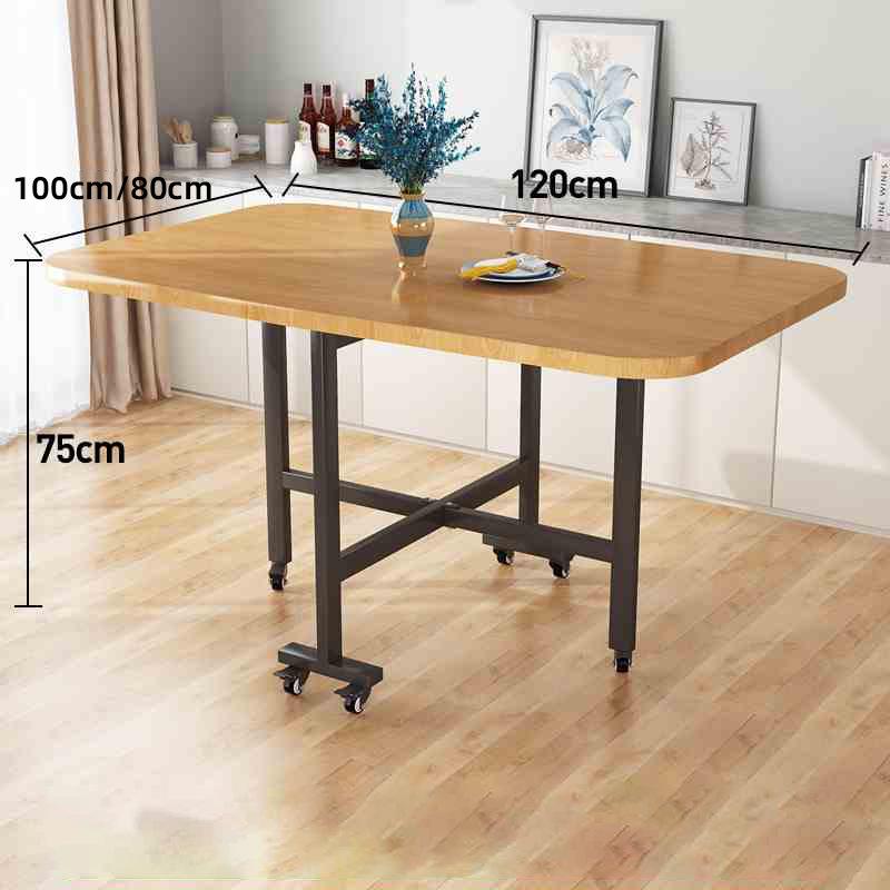 Compact Foldable Dining Table for Small Apartments - Space-Saving and Movable