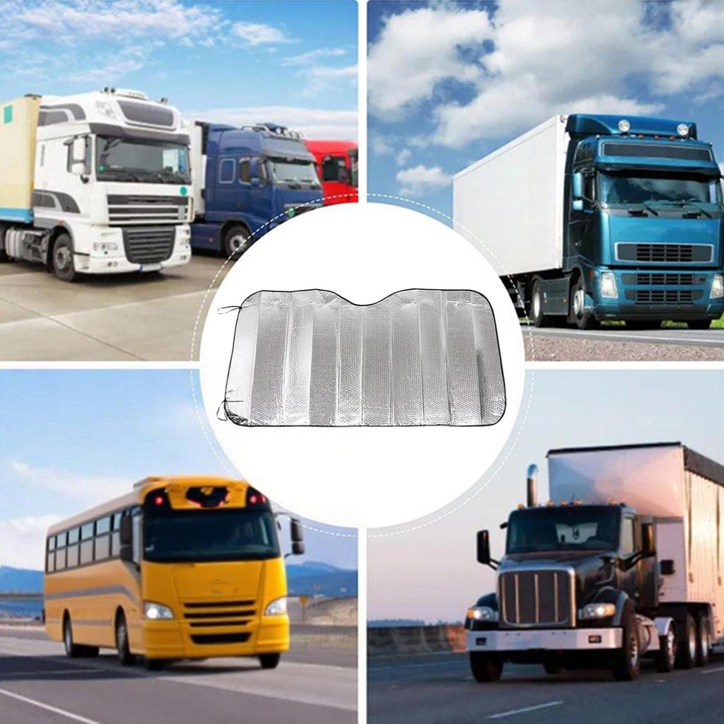 Windshield Sun Shade-Car Window Shades Blocking Double-Sided Aluminum Foil for Cars,SUV,RV,Truck & Car Accessories