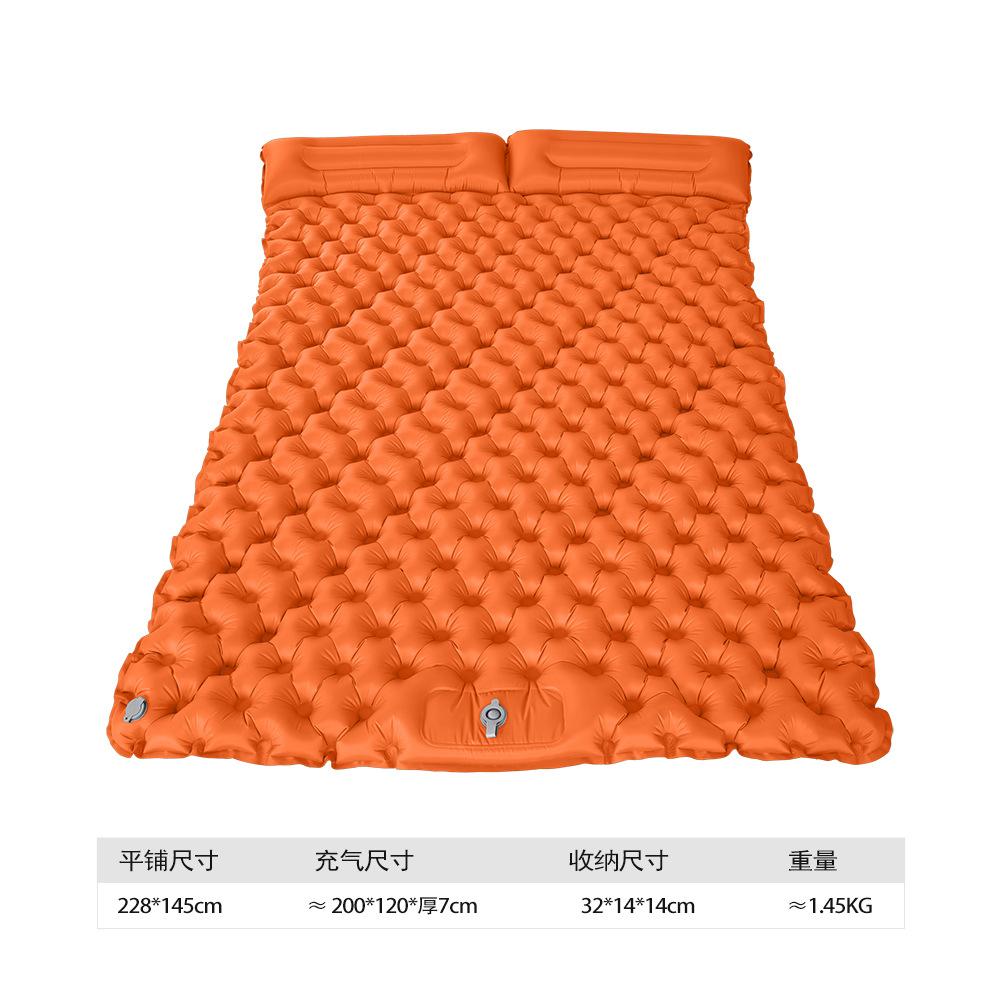 Dwunożny nadmuchiwany podkład kempingowy z TPU odporny na wilgoć z zintegrowaną poduszką 5 cm
