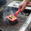 Handheld BBQ Grill Cleaning Brush Stainless Steel Grease Remover Brush  Camping Grill