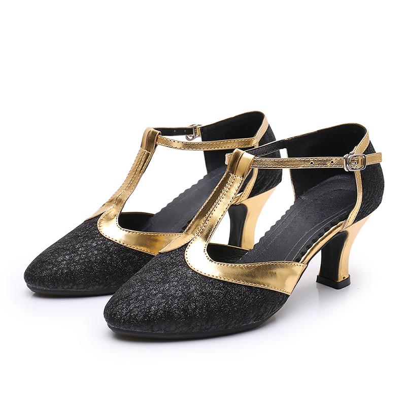 Scarpe da Ballo da Sala Tango Salsa Danza Latina da Donna Tacchi da Festa Tacchi da 6,5 cm