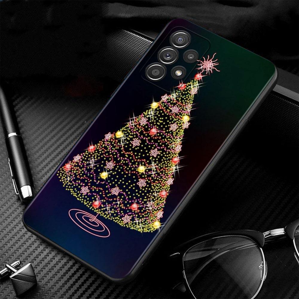 Phone Case For Samsung A52s A73 A72 A53 A33 A32 A22 A13 A02s A21s A12 A31 A91 A51 A71 A41 A23 A11 Merry Christmas Tree Deer