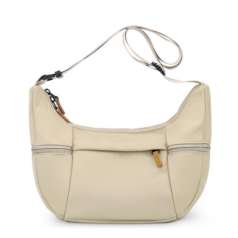 Женская сумка кроссбоди большой вместимости, на плечо бежевый