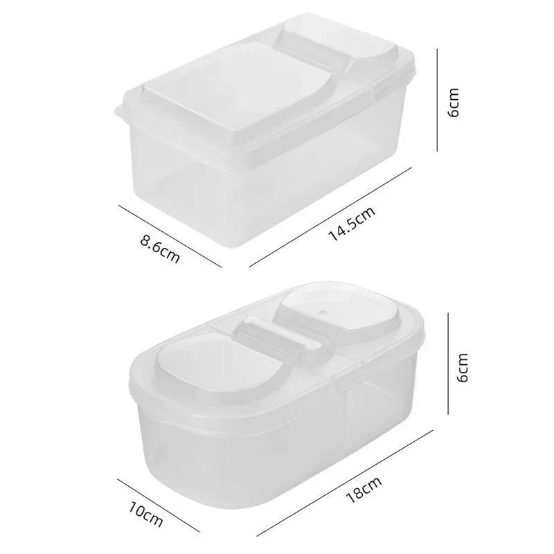 Kuchyňský úložný box na koření, zásuvkový styl, krabice na koření, domácí, velký, obaly na koření, styl s výklopným víkem, vzduchotěsné skladování koření