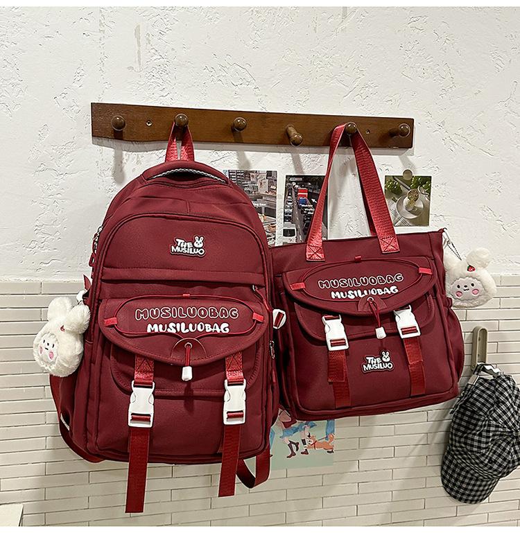 Schoolbag Japanese ins new high-value fresh and sweet backpack junior high school students lightweight travel large-capacity backpack