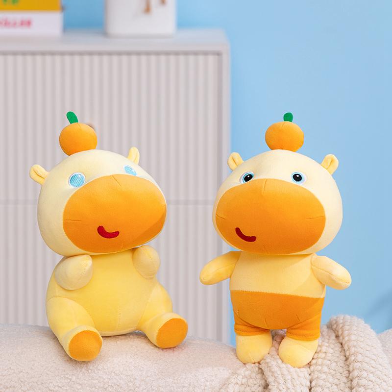 Chubby Lulu Capybara Plush Toys Cozy Funny Cartoon Otter Doll Lovely Cute Room Home Decor Cushion Pillow Children Birthday Gift