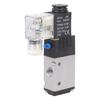 Industrial Pneumatic Solenoid Valves DC12V 2 Position 3 Port Design Alloys Body 1/4" Connection