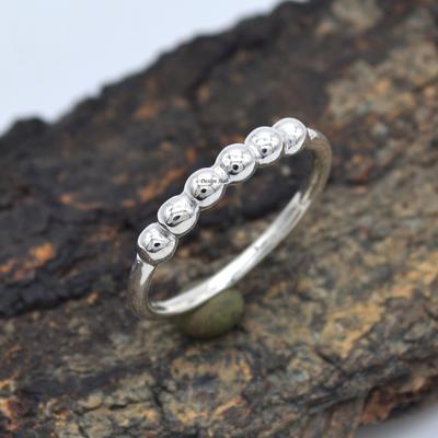 Weihnachtsgeschenk Silber Handgemachter Ring Solide 925 Sterling Silber Schmuck Statement Ring Frauen Ring