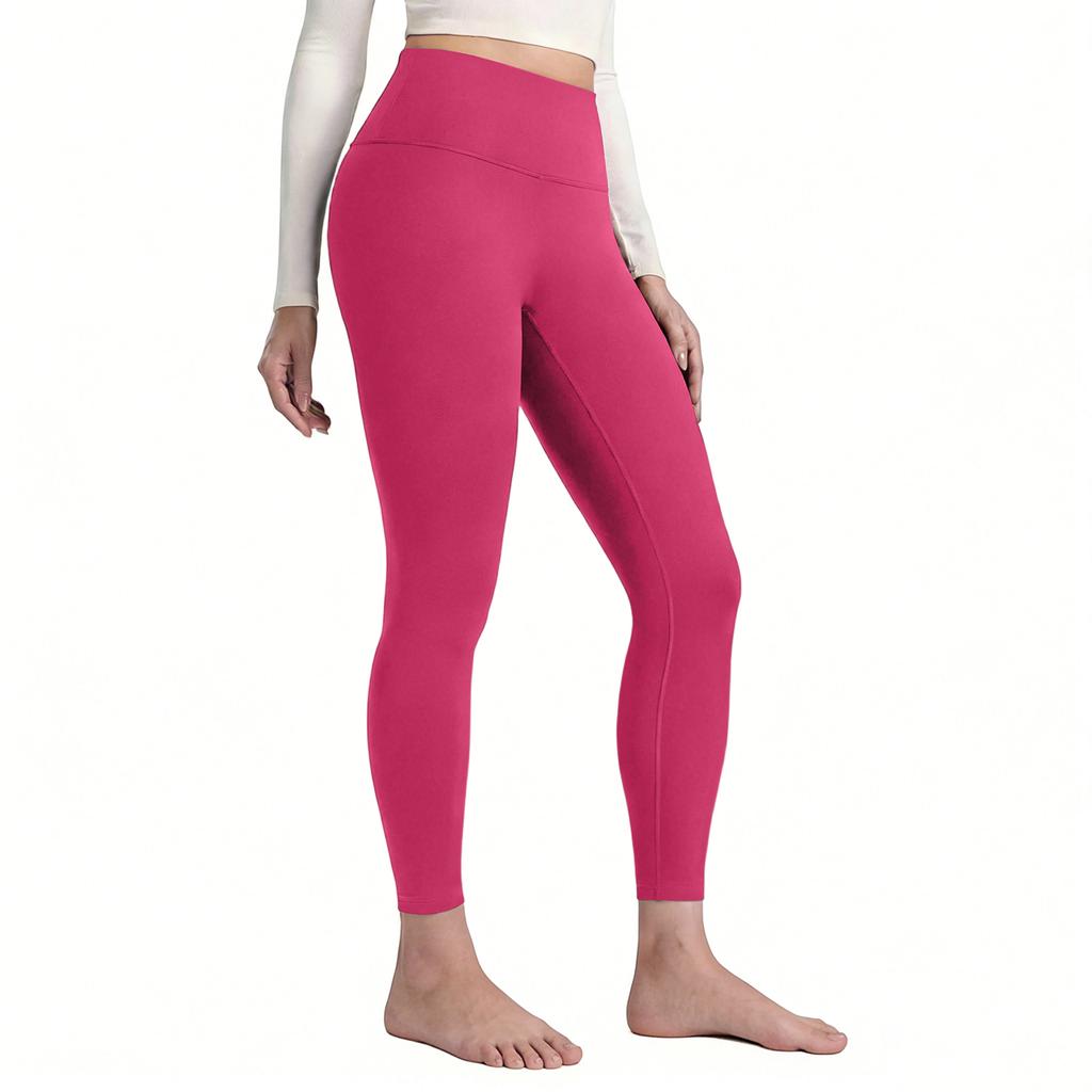 Pantalones de Yoga Fitness de Secado Rápido para Exteriores con Levantamiento de Glúteos de Color Melocotón para Mujer