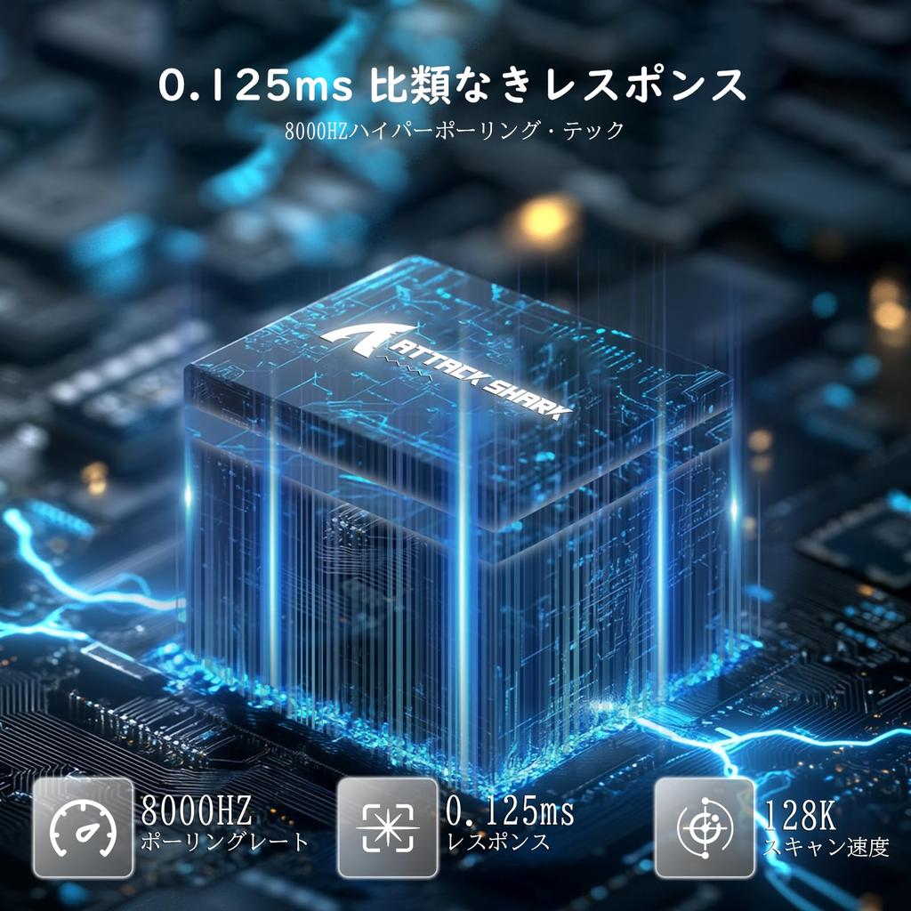 ATTACK SHARKxMAMBASNAKE X68HE Magnetic Gaming Keyboard [Compatible with FPSEsports] 0.01mm Rapid Trigger & Zero Dead Zone, 8000Hz Polling, 0.125ms