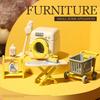 1:12 Miniature Furniture Forest Family Kitchen Toy Dining Table Dollhouse Accessories Bathroom Pretend Play For Girl Gifts Toys
