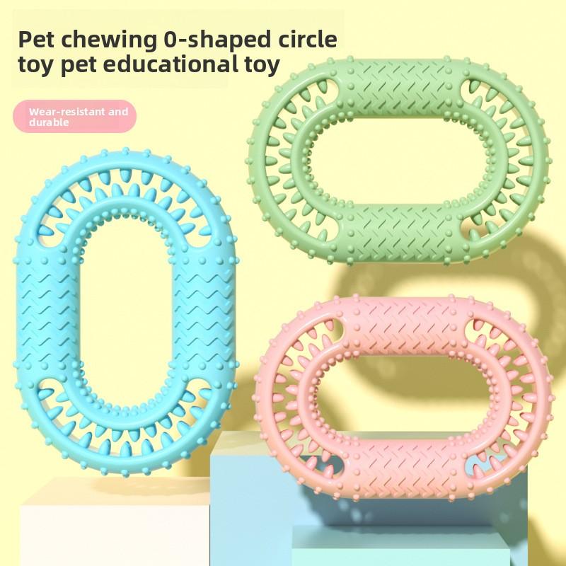 New Pet Supplies: Teething, Biting O-ring Dog Pet Toys, Tooth-cleaning Interactive Cat Toys